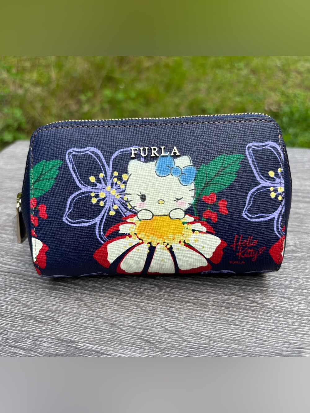 Furla x Hello Kitty Cosmetic Case Limited Edition Rare